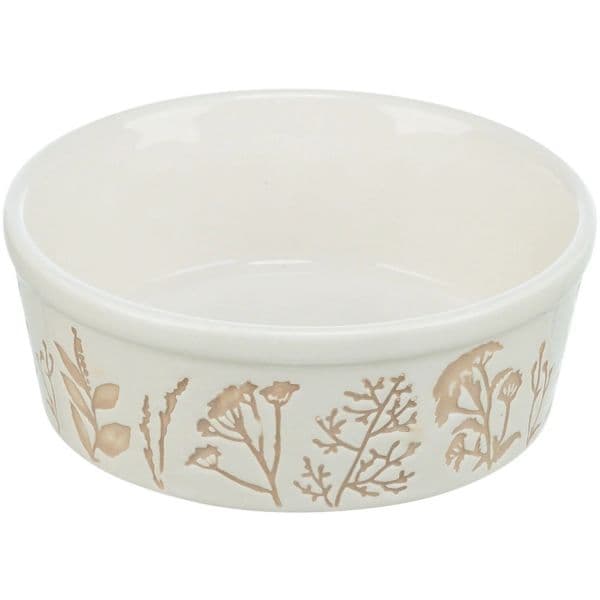Trixie Comedouro Cerâmica 0.3L Branco/Taupe