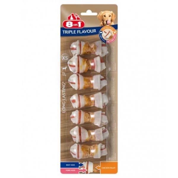 8in1 Delights Triplo Sabor XS 7un