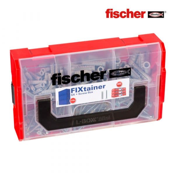 Fischer Caixa Fixtainer Buchas + Parafusos- 210 Unidades - EDM96336