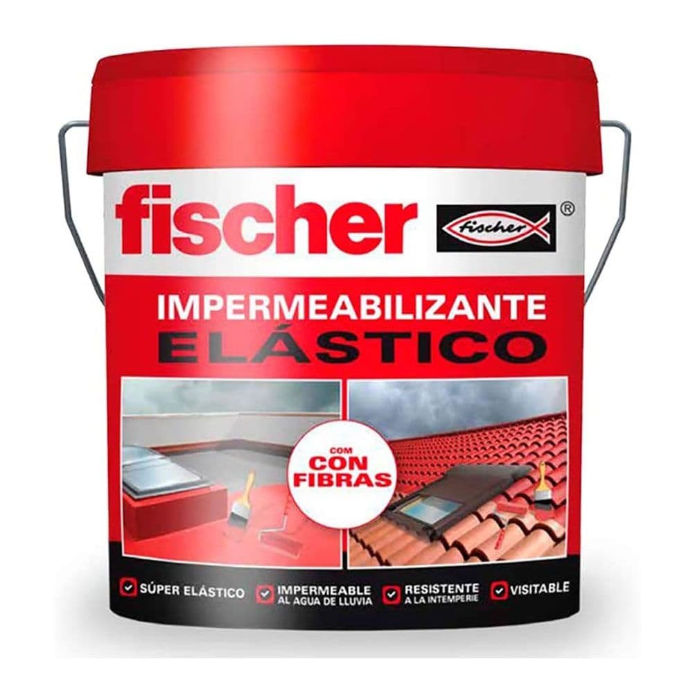 Fischer Impermeabilizante 547154 com Fibras Cinzento 15L