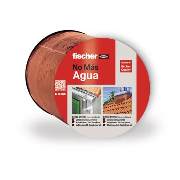 Fischer Fita Adesiva Butílica 564129 Terracota 10cm x 10m