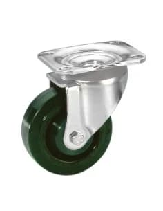 Guitel 37025 - Heavy Duty Swivel Castor 100 mm with Green Wheel
