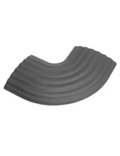 Defender OFFICE C GREY - Cable duct 4 channels | 90° curve | grey | office | height 2cm