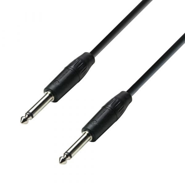 Adam Hall Cabo K3 S215 PP 1000 Cabo 2 x 1,5 mm² de Jack 6,3 mm mono a Jack 6,3 mm mono 10 m