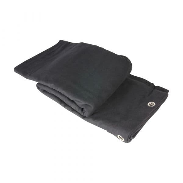 Adam Hall 0152 X 33 Blackout Cloth B1 Black With Burnished Grommets Hemmed 3 X 3 M