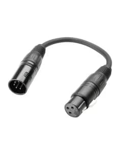 Adam Hall Cables K3 Dgf 0020 - Dmx Adapter Xlr Male 5-pin To Xlr Female 3-pin 0.2 M