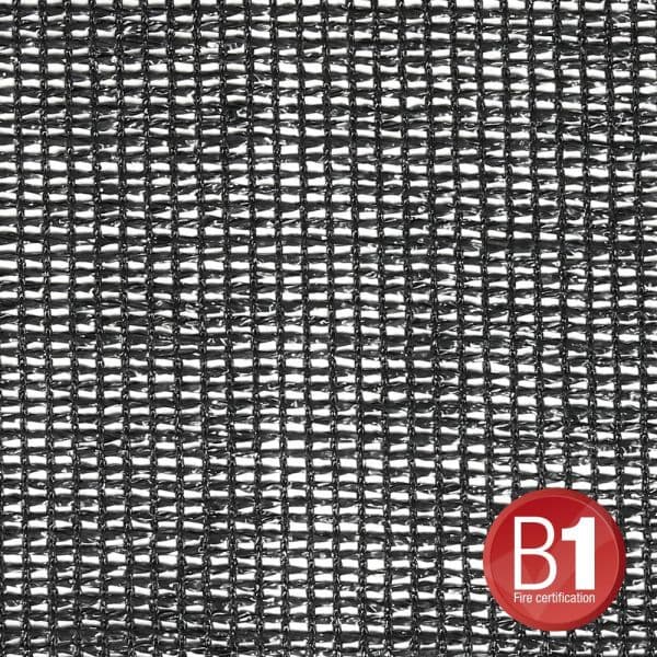 Adam Hall 0157 X 36 B Gauze, Material 202 3x6m With Eyelets, Black