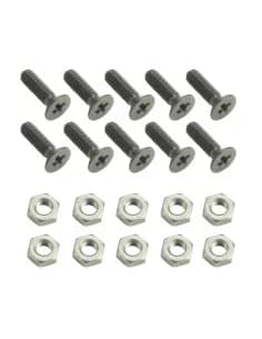 Adam Hall 19 Parts 5420 M10 AH - Bag of 10 M3 x 10 mm Phillips-Head Screw with Nut"