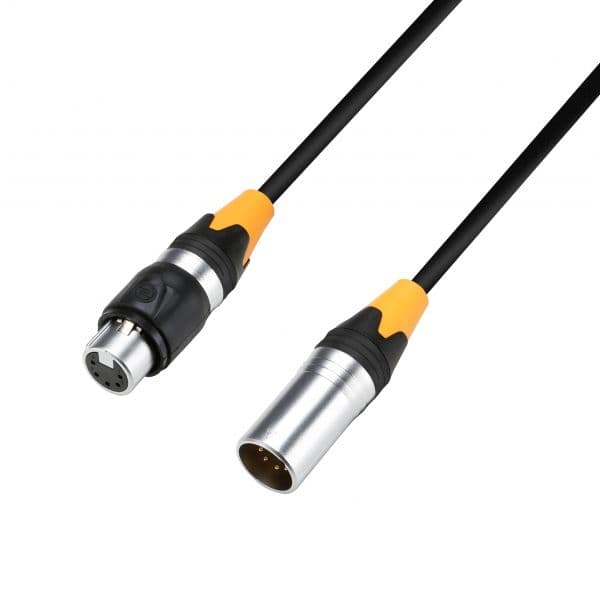 Adam Hall Cables K 4 Dgh 0150 Ip 65 - Dmx Aes/ebu Cable 5-pole Xlr Male To Xlr Female Ip65 1.5 M