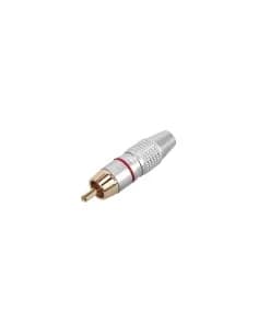 Adam Hall Connectors 4 STAR CR2 RED - RCA connector male with red code ring