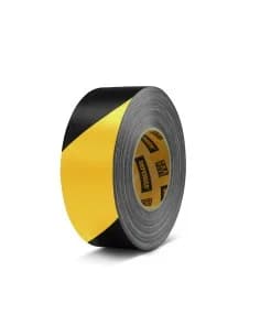 Defender EXA-TAPE® BY 50 BULK - Premium fabric adhesive tape BULK | black/yellow | glossy | 50 mm x 50 m