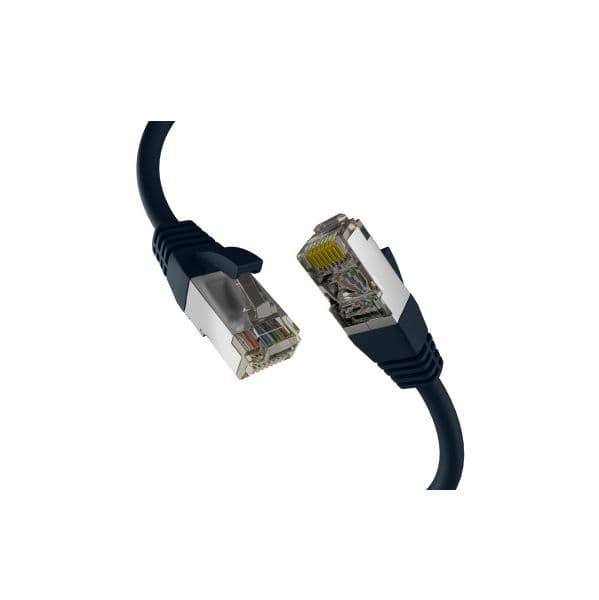EFB EC020200307 Cabo de Rede CAT8.1 RJ45 Patch S/FTP PIMF 10m Preto