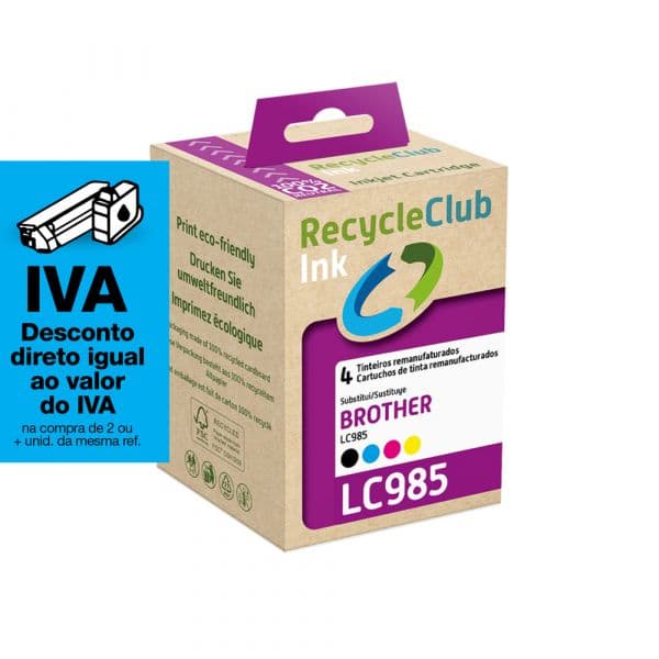 Tinteiros Brother LC985 Pack Compatíveis