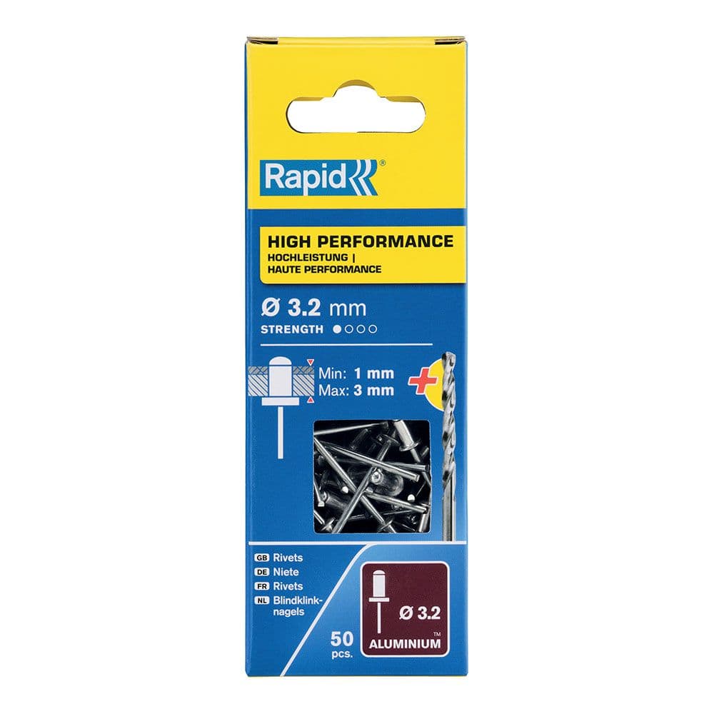 Rapid Blíster Rebites Ø3,2x6mm com Broca 5001528