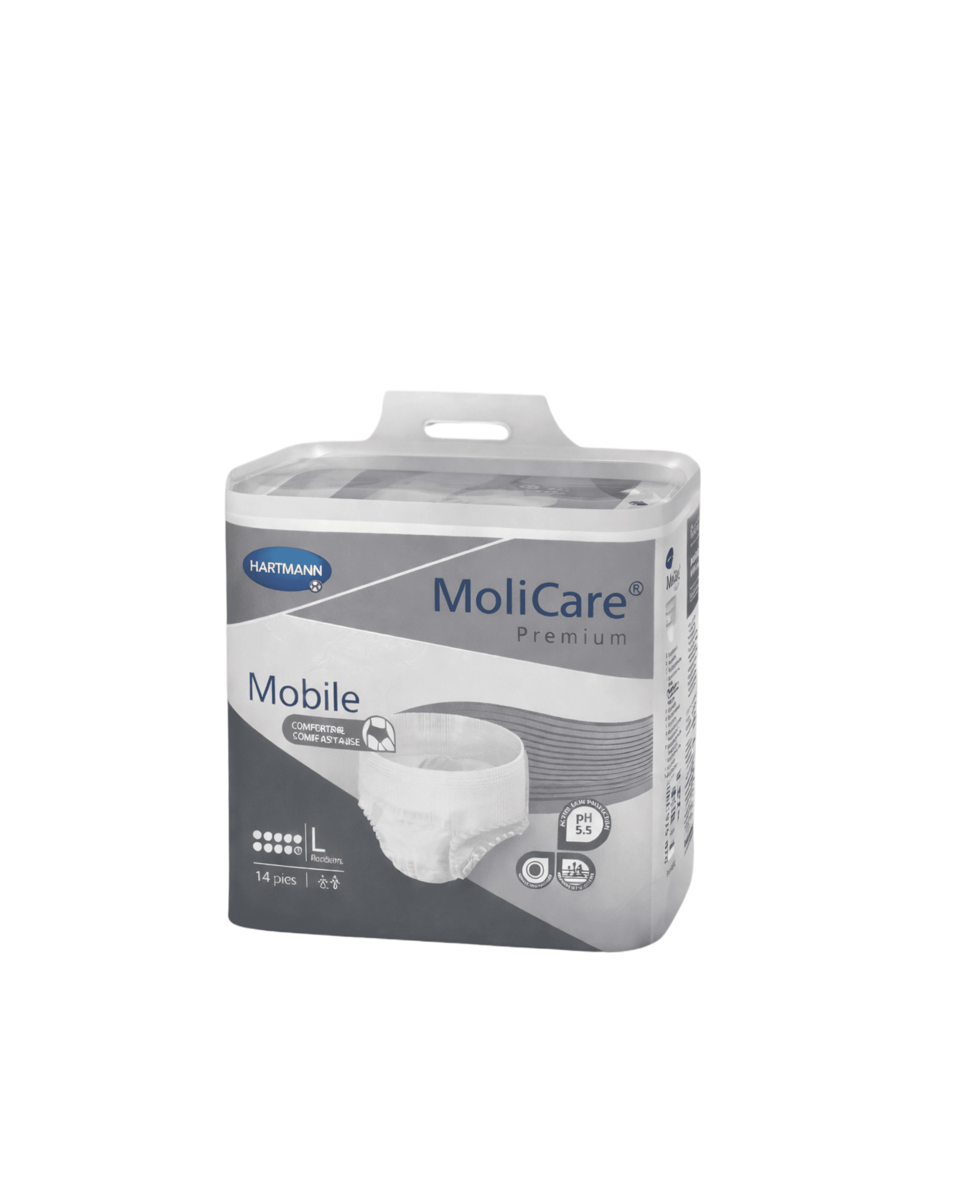 Hartmann MoliCare Premium Elastic Fralda 10 Gotas Tamanho L 14 Unidades