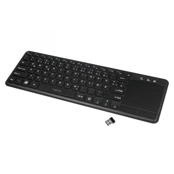 Teclado Logilink ID0188 Rato Sem Fios QWERTZ Black