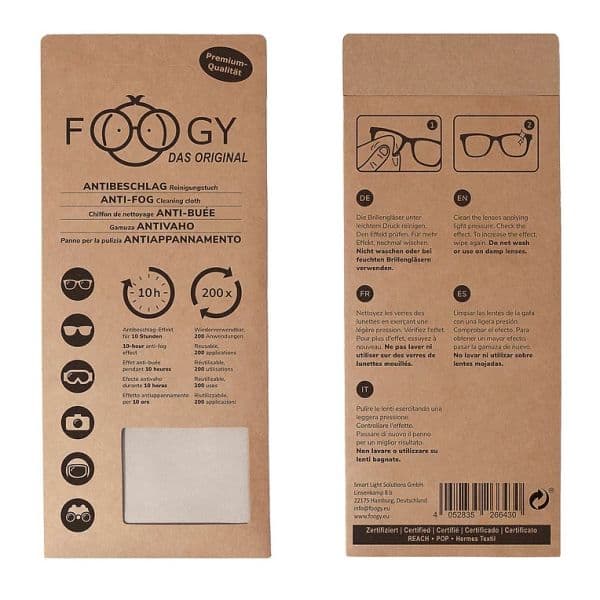 Foogy Toalha de Microfibra Anti-embaciamento