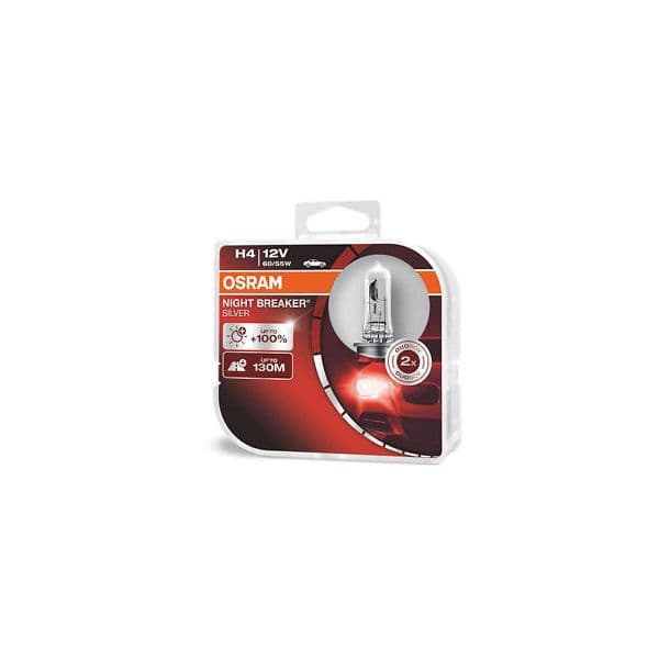 Osram Night Breaker Silver H4 12v 60/55w ( 2 Lâmpadas ) - 64193NBS - 02