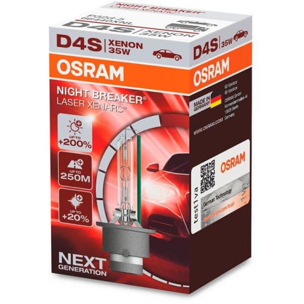 Osram Lâmpada D4S 42V/35W 4400K Xenarc® Night Breaker Laser