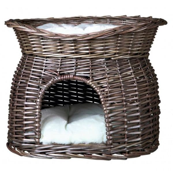 Trixie Cama em Vime Cinza 54x43x37cm