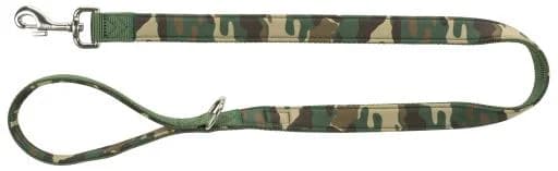 Trixie Trela Premium Curta Acolchoada com Neoprene, Camuflagem