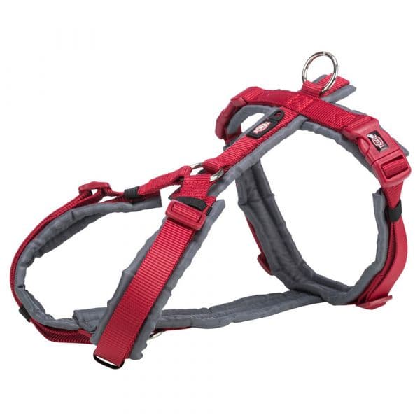Trixie Peitoral Trekking Premium M-L Vermelho