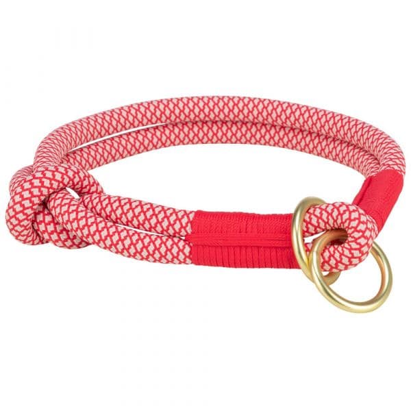 Trixie Coleira Semi-Estranguladora Soft Rope M Vermelho