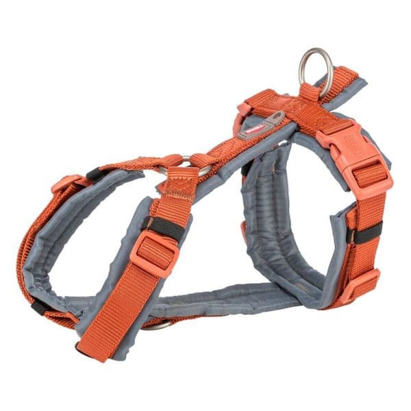Trixie Peitoral Arnês Premium Trekking Laranja 32-38cm/13mm