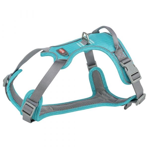 Trixie Peitoral Premium Active Aqua/Azul Claro 35-50 Cm/15 Mm