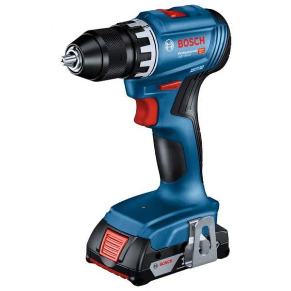 Bosch Kit Chave de Fenda Elétrica/Aparafusadora GSR 18V-45 + Martelo SDS Plus GBH 18V-22 2x Baterias 4.0Ah Carregador GAL1