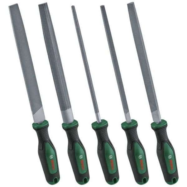 Bosch Conjunto de Limas 1600A02ZB0 5 Peças Aço Carbono