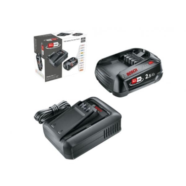 Bosch Kit de Bateria e Carregador Rápido AL 18V-44 18V 2.5Ah