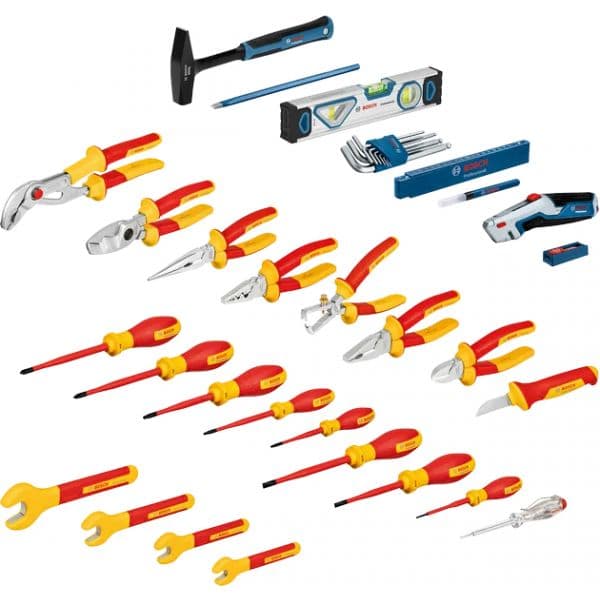 Bosch Professional Conjunto Ferramentas Eletricista com Mala 37 peças