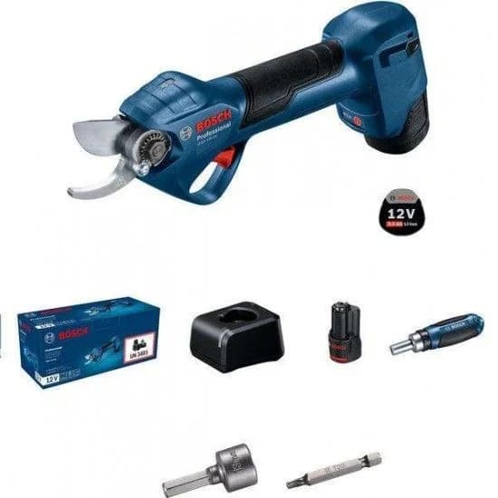 Tesoura de poda a bateria GGP 12V-25 Set refª 06008D8100 BOSCH - 06008D8100 - Ferramentaspro.pt