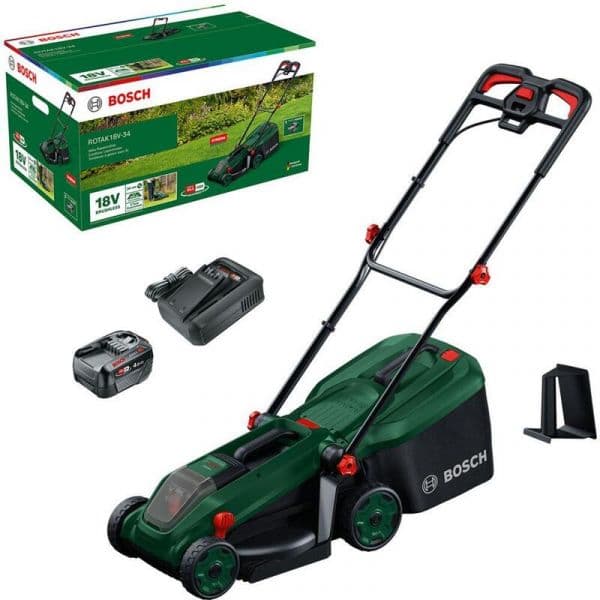 Bosch Corta Relva Rotak 18V-34 Set Sem Fios 18V 4.0Ah
