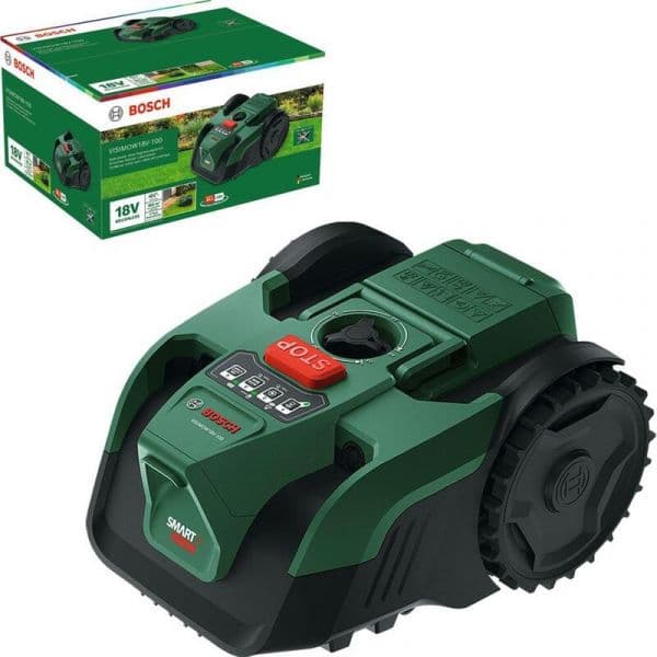 Bosch Corta Relva Robótico VisiMow 18V-100 Solo Sem Bateria e Carregador