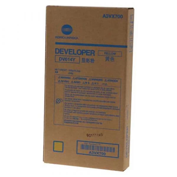 Konica Minolta Revelador DV-614Y para bizhub PRO C1060L/PRESS C1060/PRESS C1070