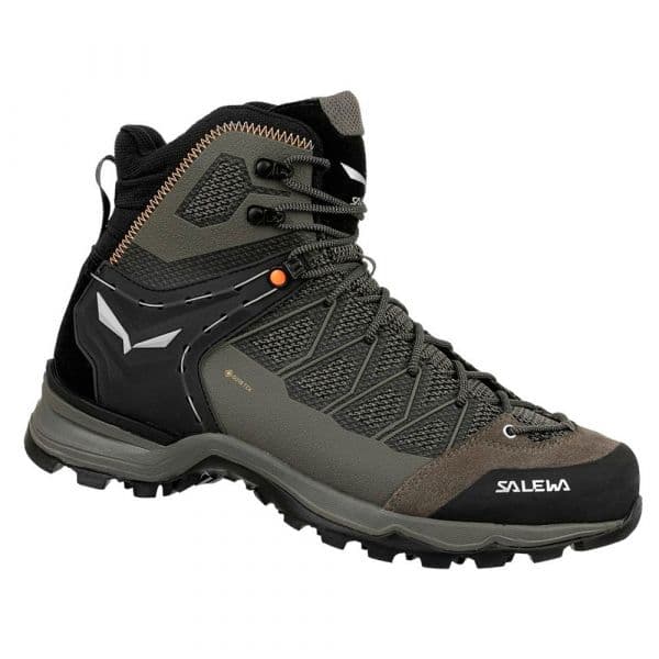 Salewa Mtn Trainer Lite Mid Goretex Mountaineering Boots Verde 40 1/2 Homem