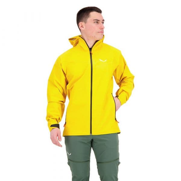 Salewa Puez Aqua 4 Powertex 2.5l Jacket Amarelo 2XL Homem