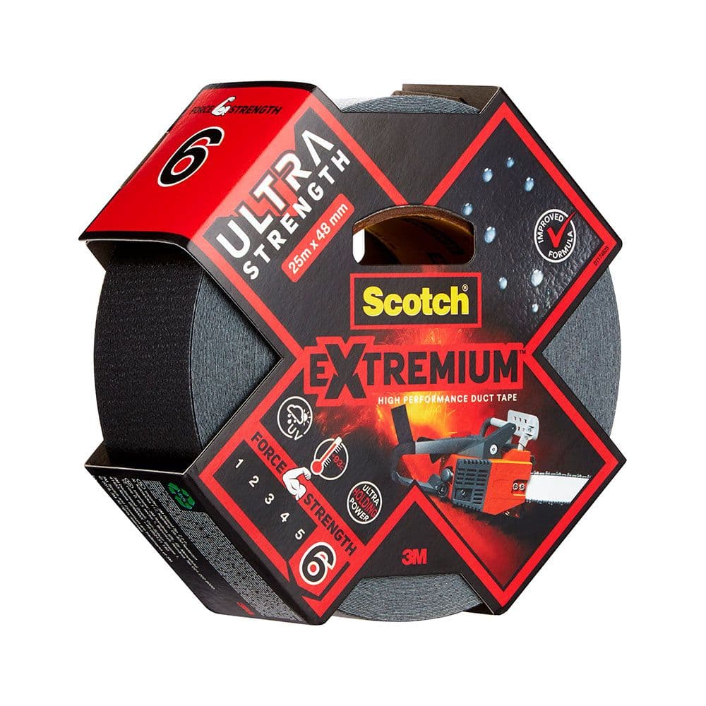 3M Fita Adesiva Americana Scotch Extremium 6 Ultra 25m x 48mm Preto