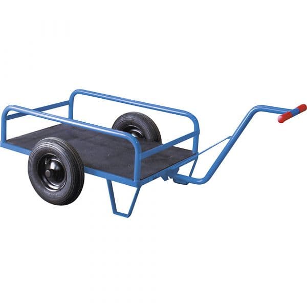 Eurokraft Carro de Mão Sobre Duas Rodas, Gradeamento, 1050 X 700 mm Azul Claro Ral 5012 - M8852-704631