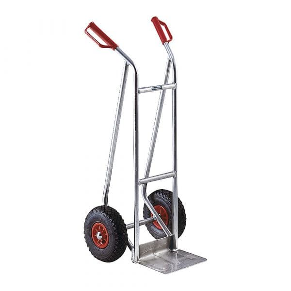 Eurokraft Carro para Sacos em Alumínio, Modelo M: Extraleve e Compacto, Pneumáticos Confortáveis Cinza Alumínio - M75950-716199