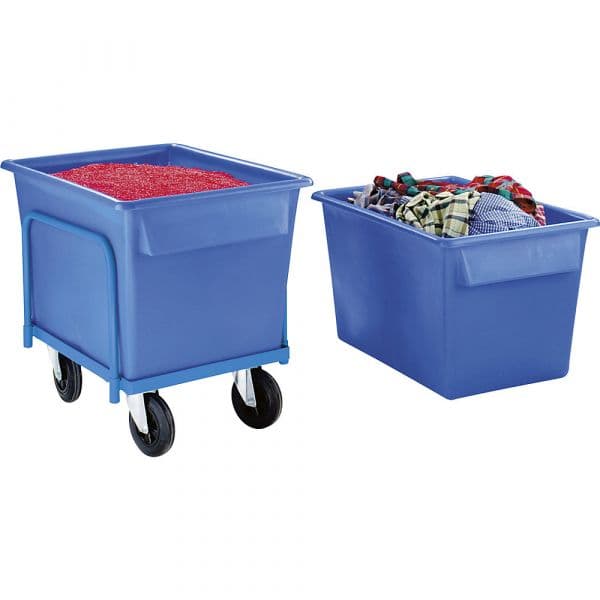 Eurokraft Carro para Cubas, 250 Kg, para Cuba de 370 L Azul Claro Ral 5012 - M5612-724326