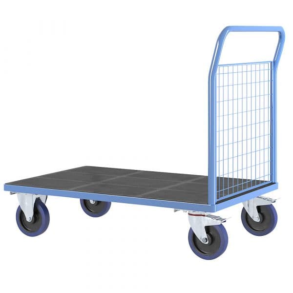 Eurokraftpro Carro de Plataforma Grades, Cxl Das Superfícies de Carga 1200 X 800 mm, Completamente Elástico Azul Claro Ral 5012 - M16873217-693394