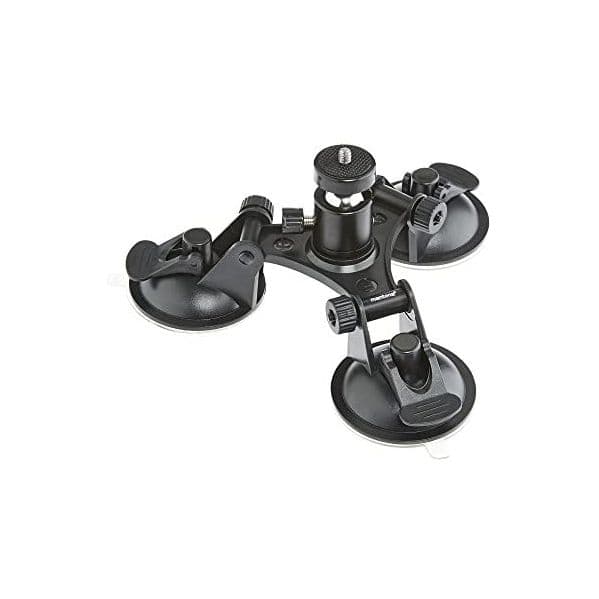 Mantona Suporte Ventosa 3 Pés L para GoPro Preto