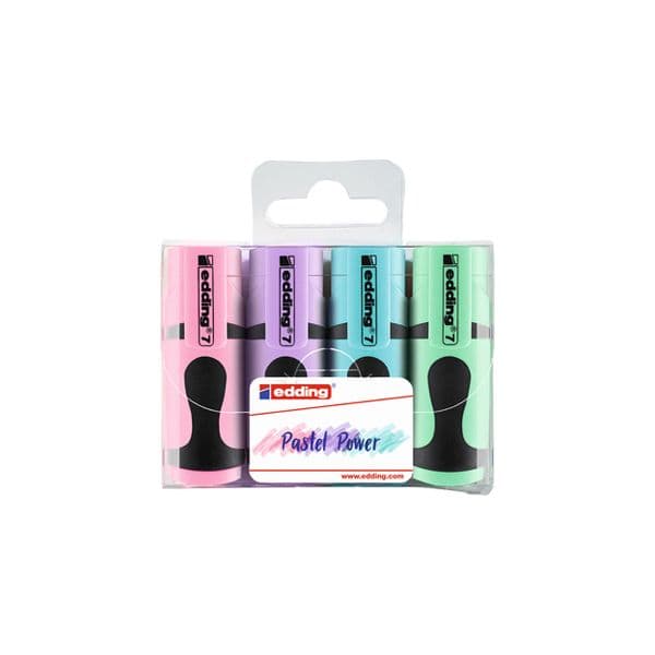 Marcador Fluorescente Edding 7 Mini Pastel - 4un - 1331090