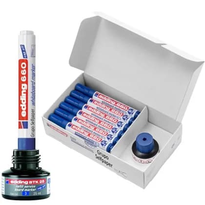 Marcador Quadros Brancos Azul 1,5-3mm Edding 660 20+15