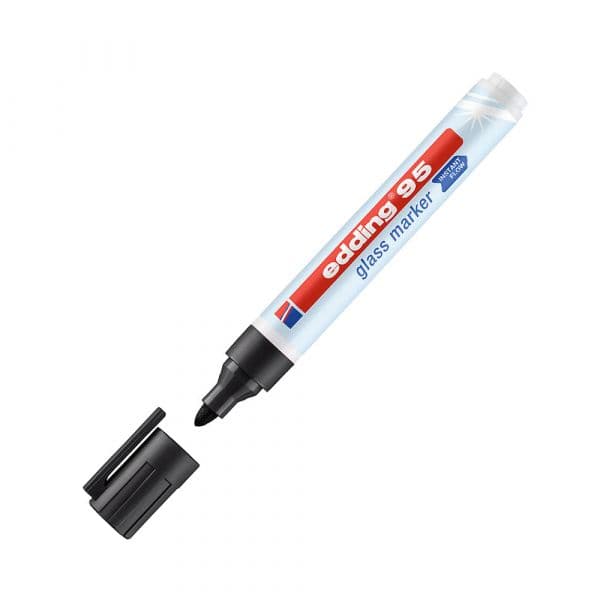 Edding Marcador Quadros Vidro 1,5-3mm Preto