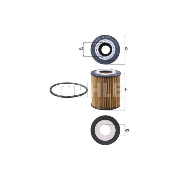 Mahle Filters Filtro de Óleo - OX1237D