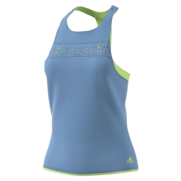 Adidas Melbourne Sleeveless T-shirt Azul 36 Mulher